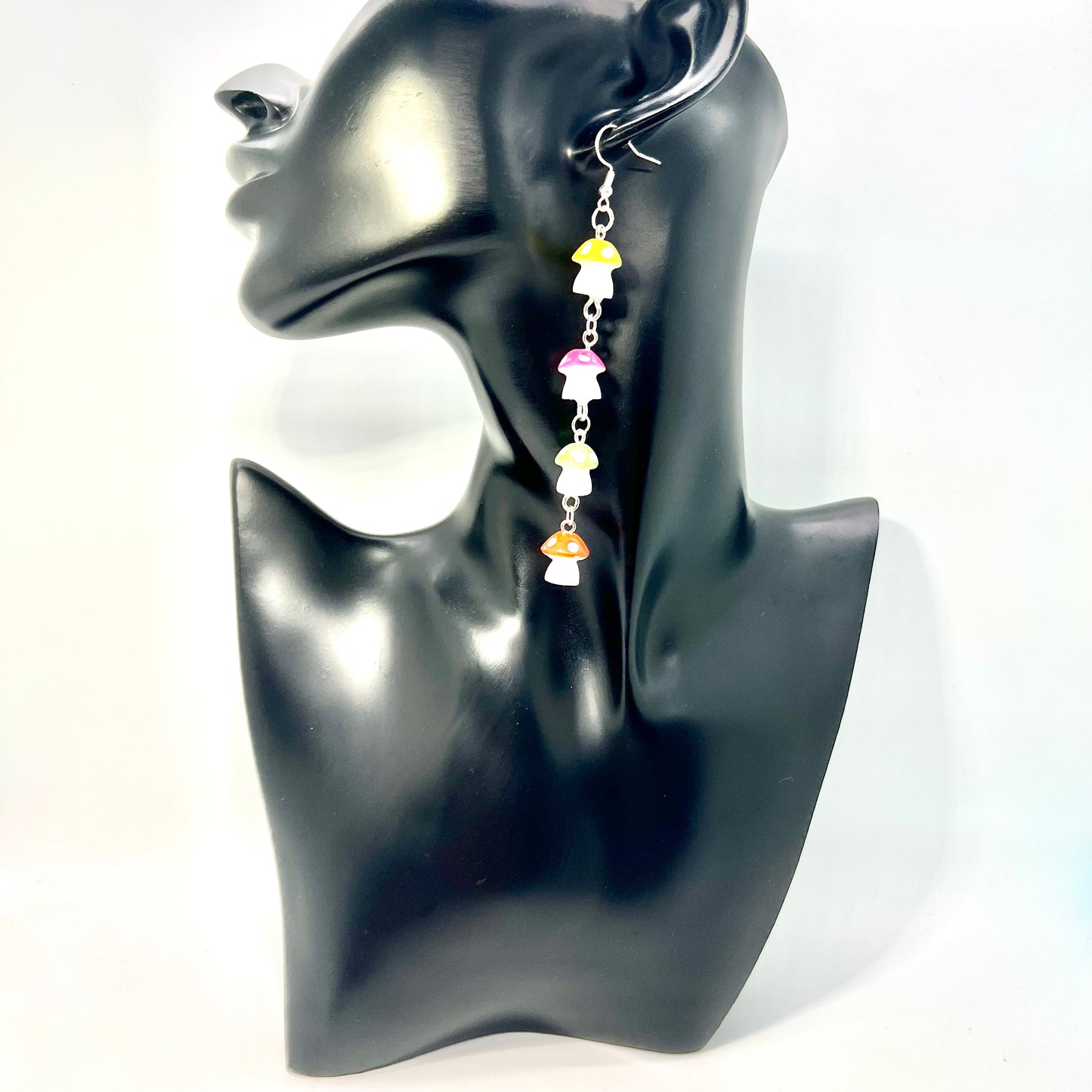 Mushroom Chain Earrings