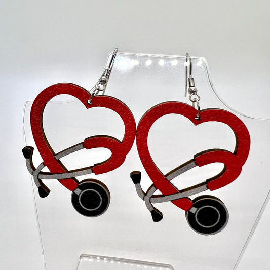 Nurse Heart Earrings