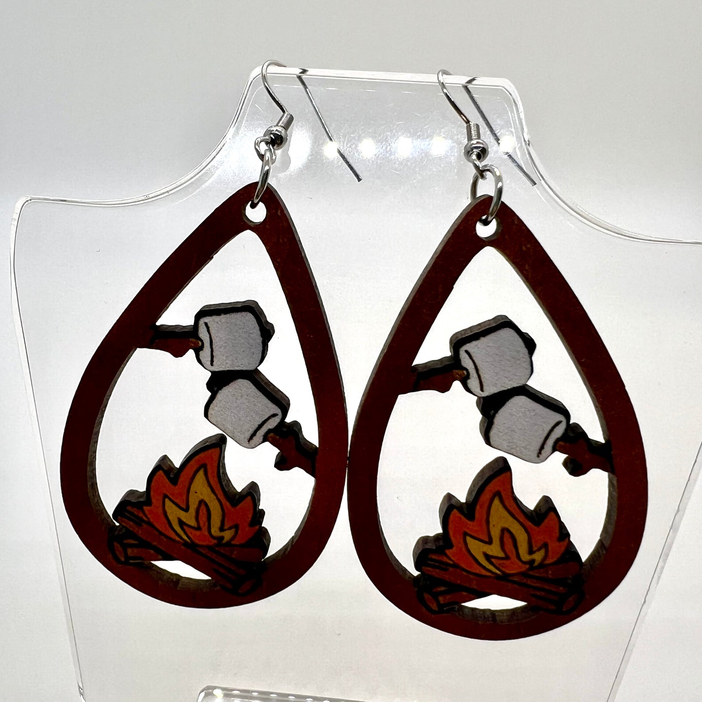 Marshmallow Bonfire Earrings