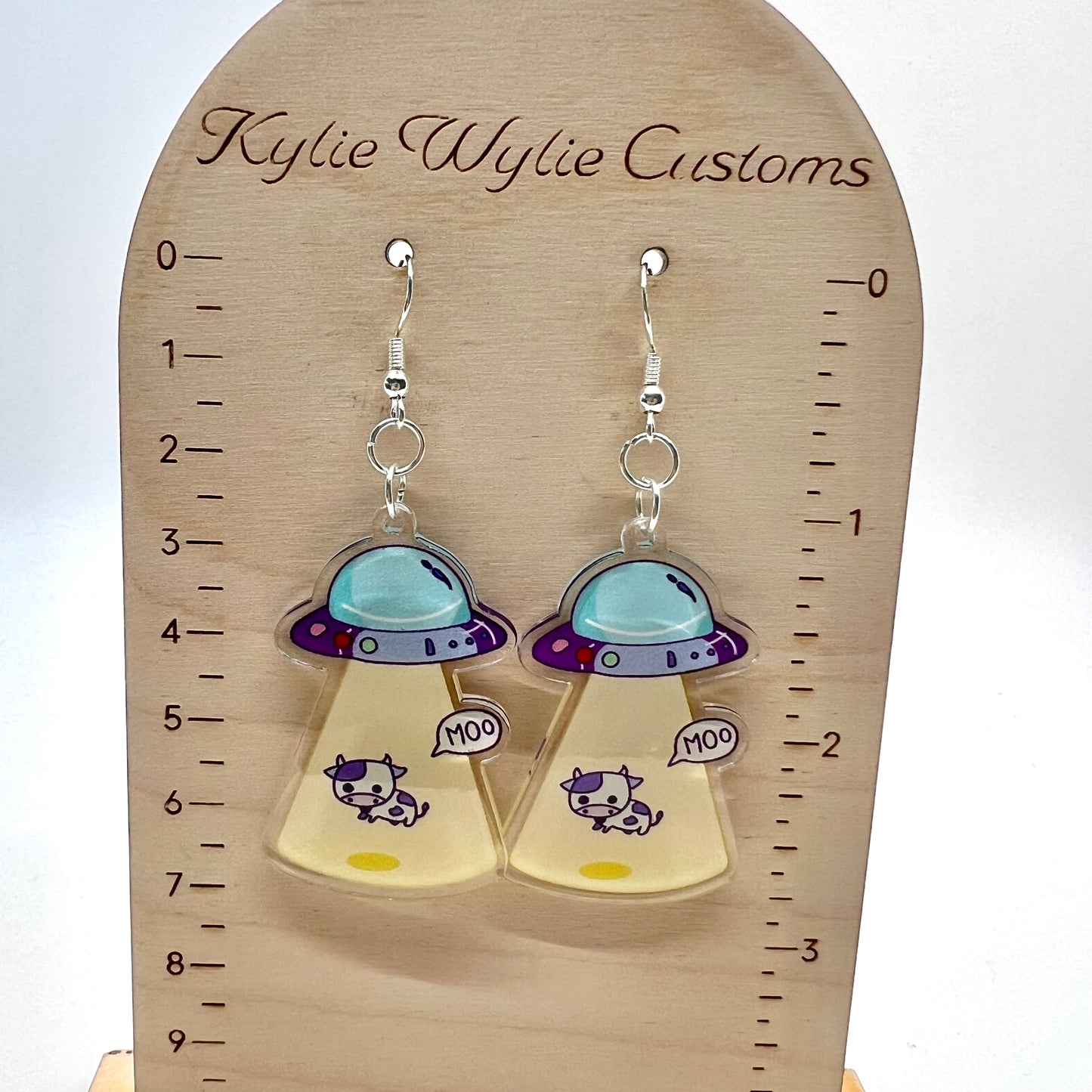 Cow UFO Earrings