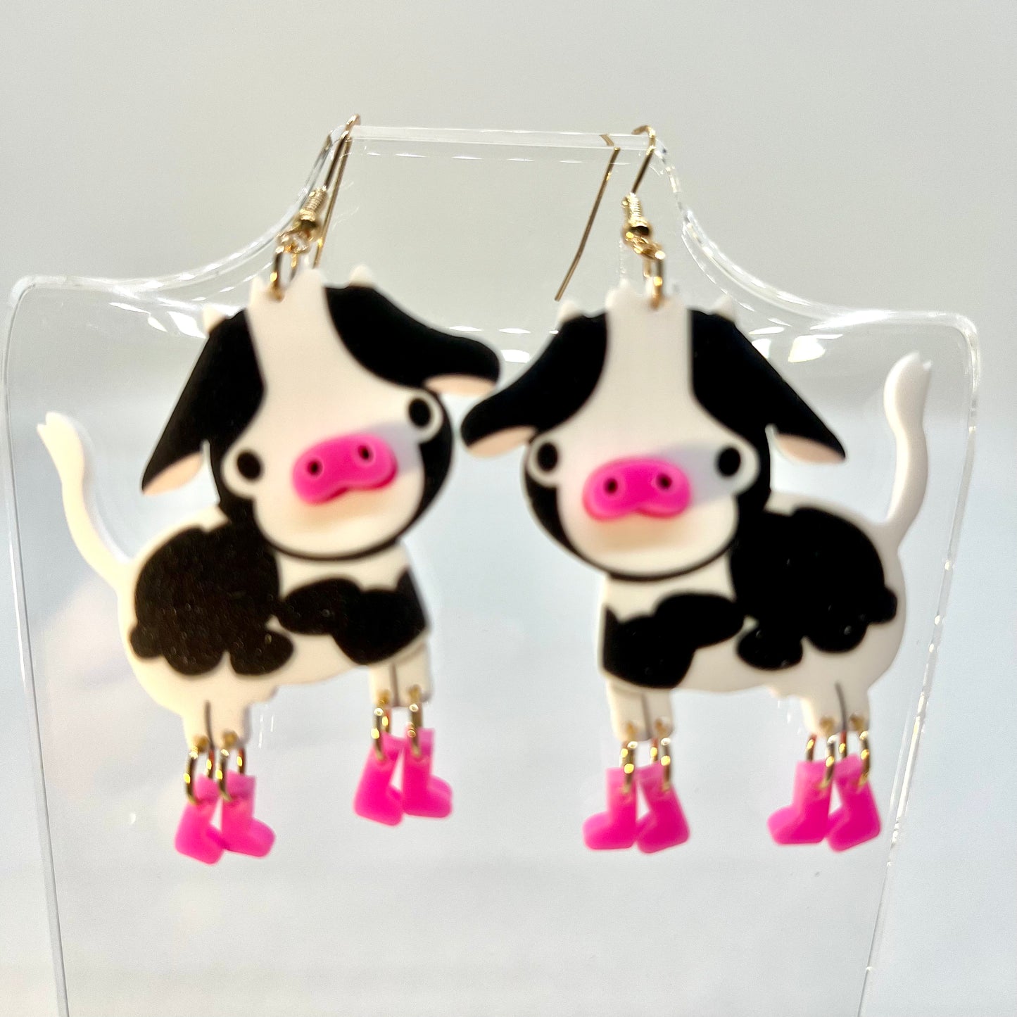 Cows In Boots Earrings