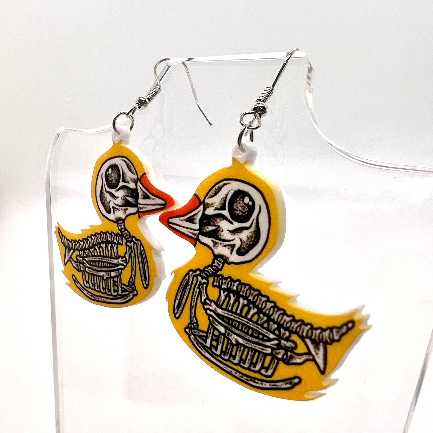 Duck Skeleton Earrings