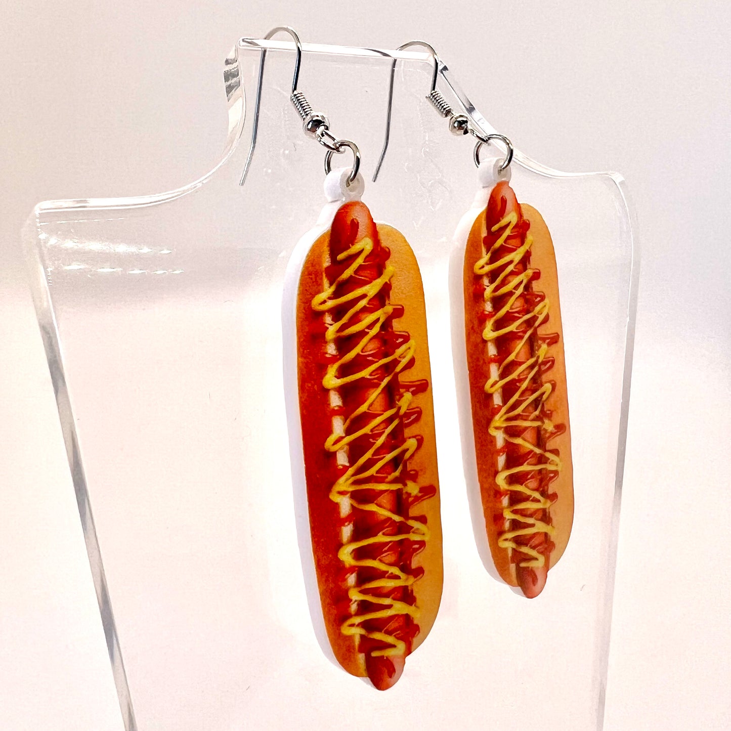 Hot Dog Earrings