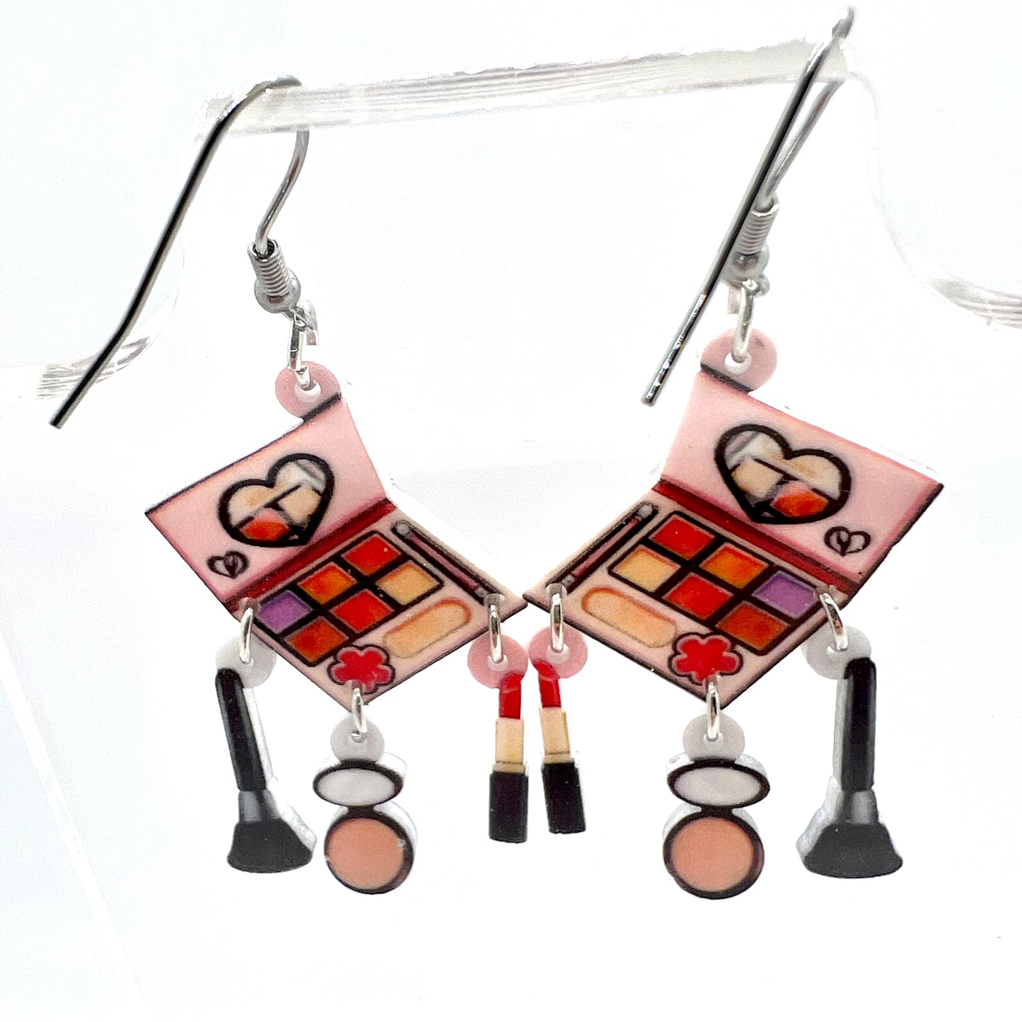 Makeup Compact Earrings