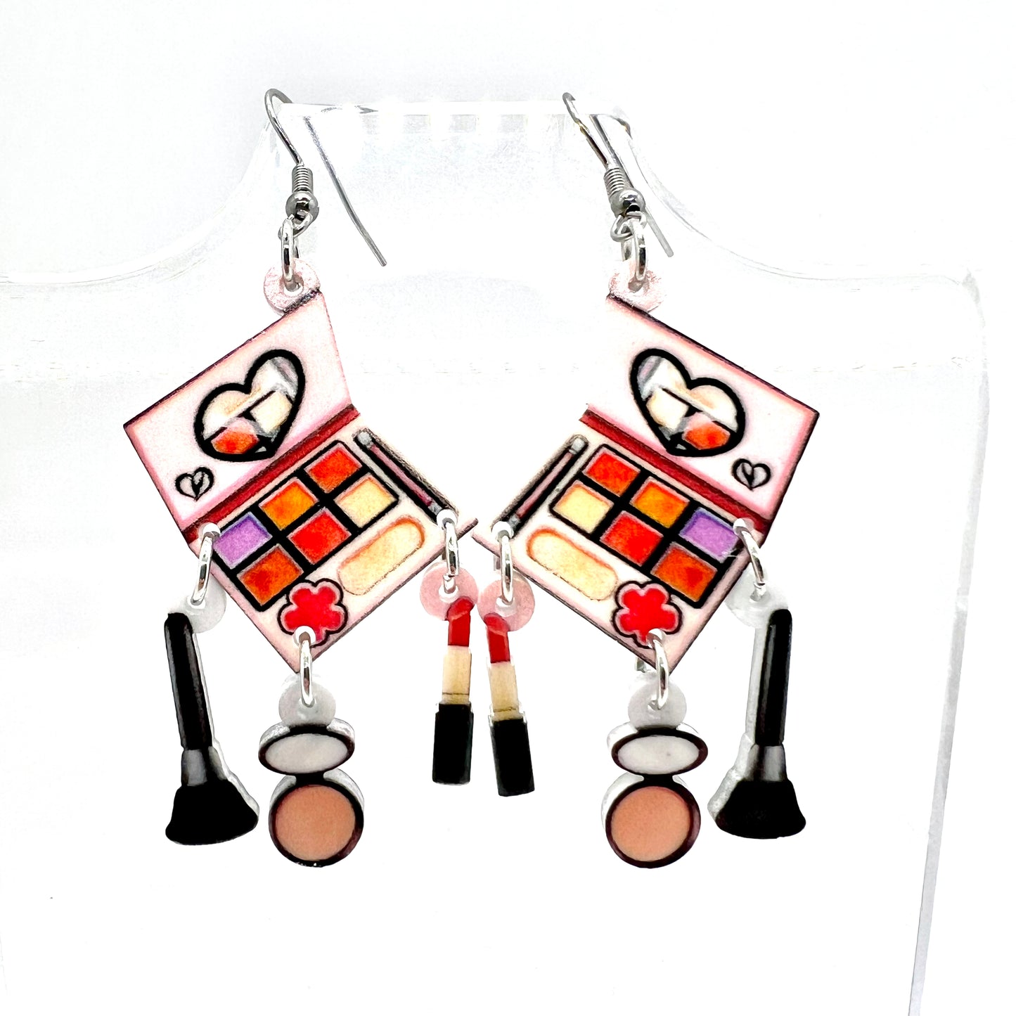 Makeup Compact Earrings