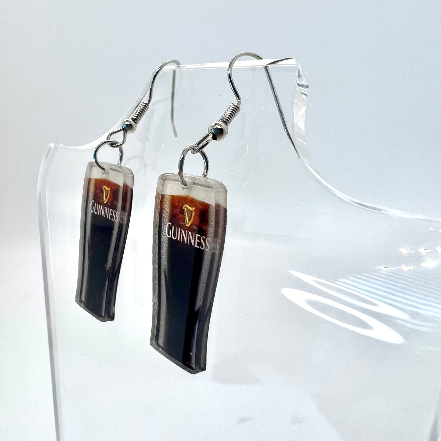Guinness Glass Earrings