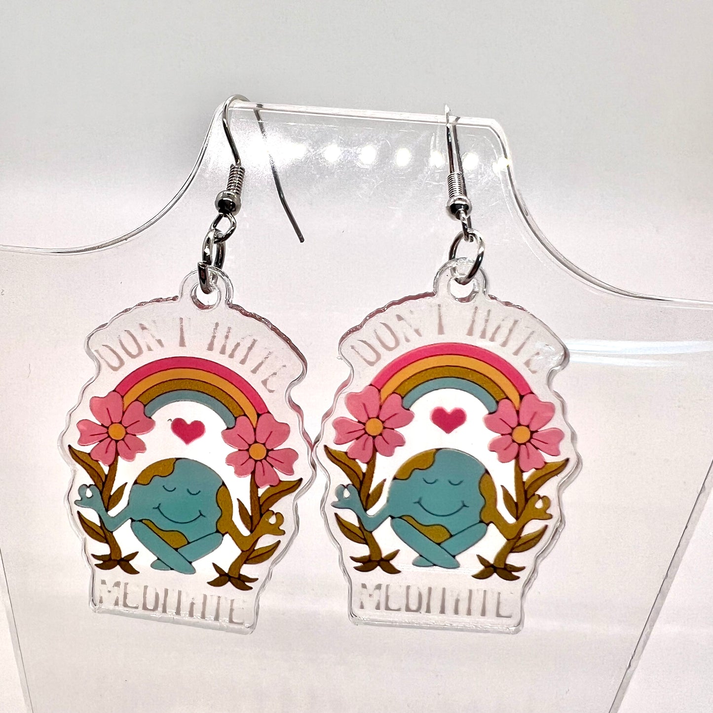 “Don’t Hate, Meditate” Earrings