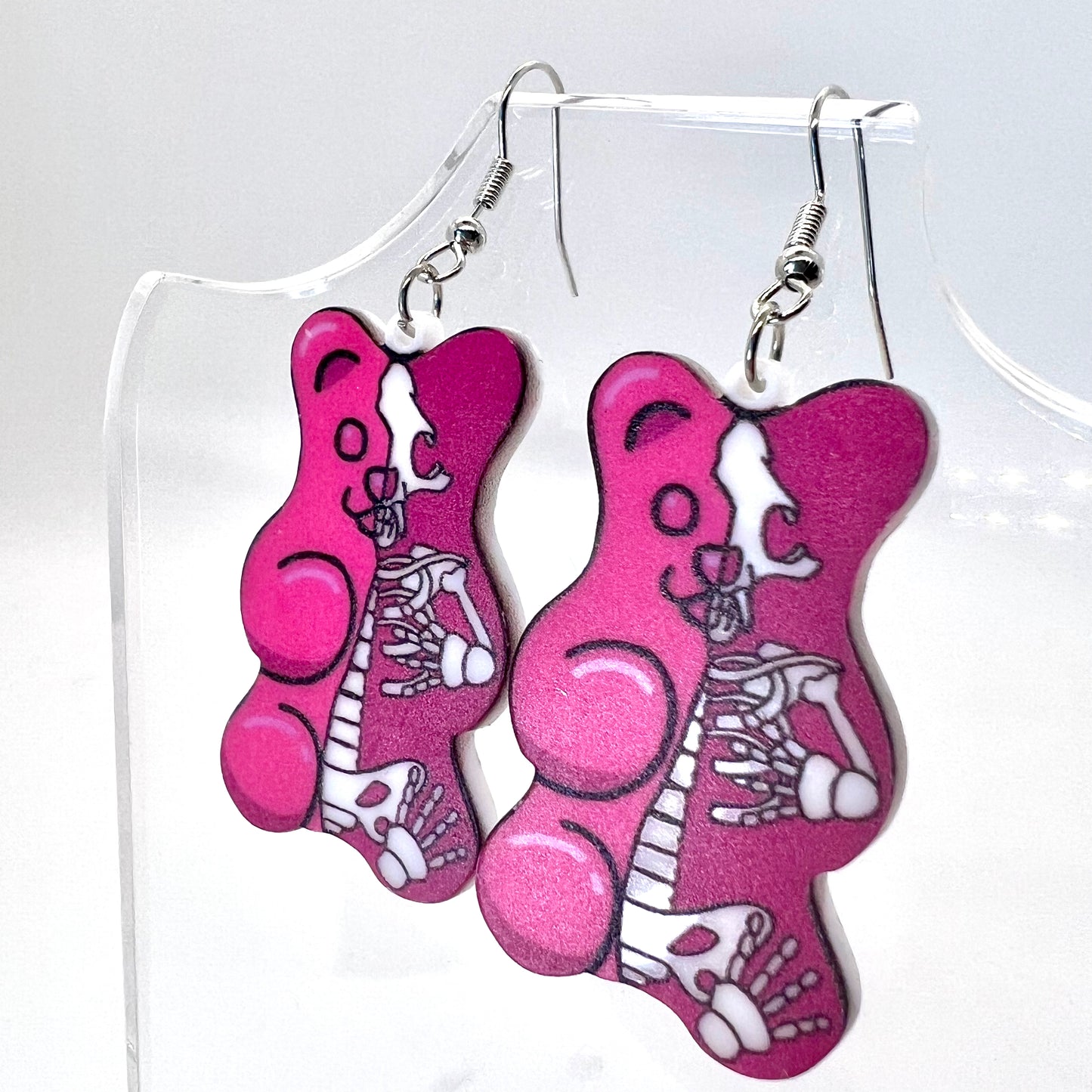 Skeleton Gummy Bear Earrings