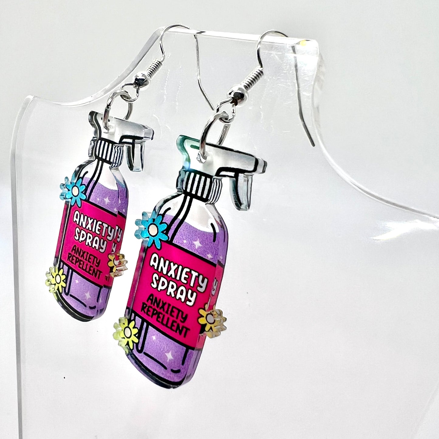 Anxiety Spray Earrings
