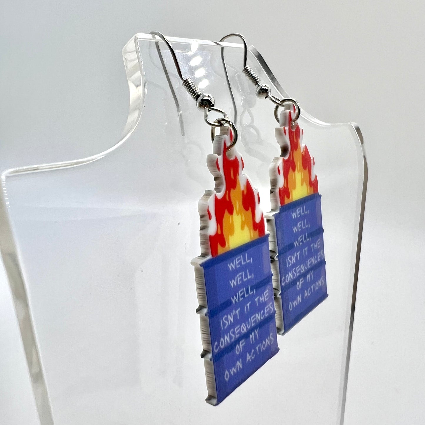 Dumpster Fire Earrings