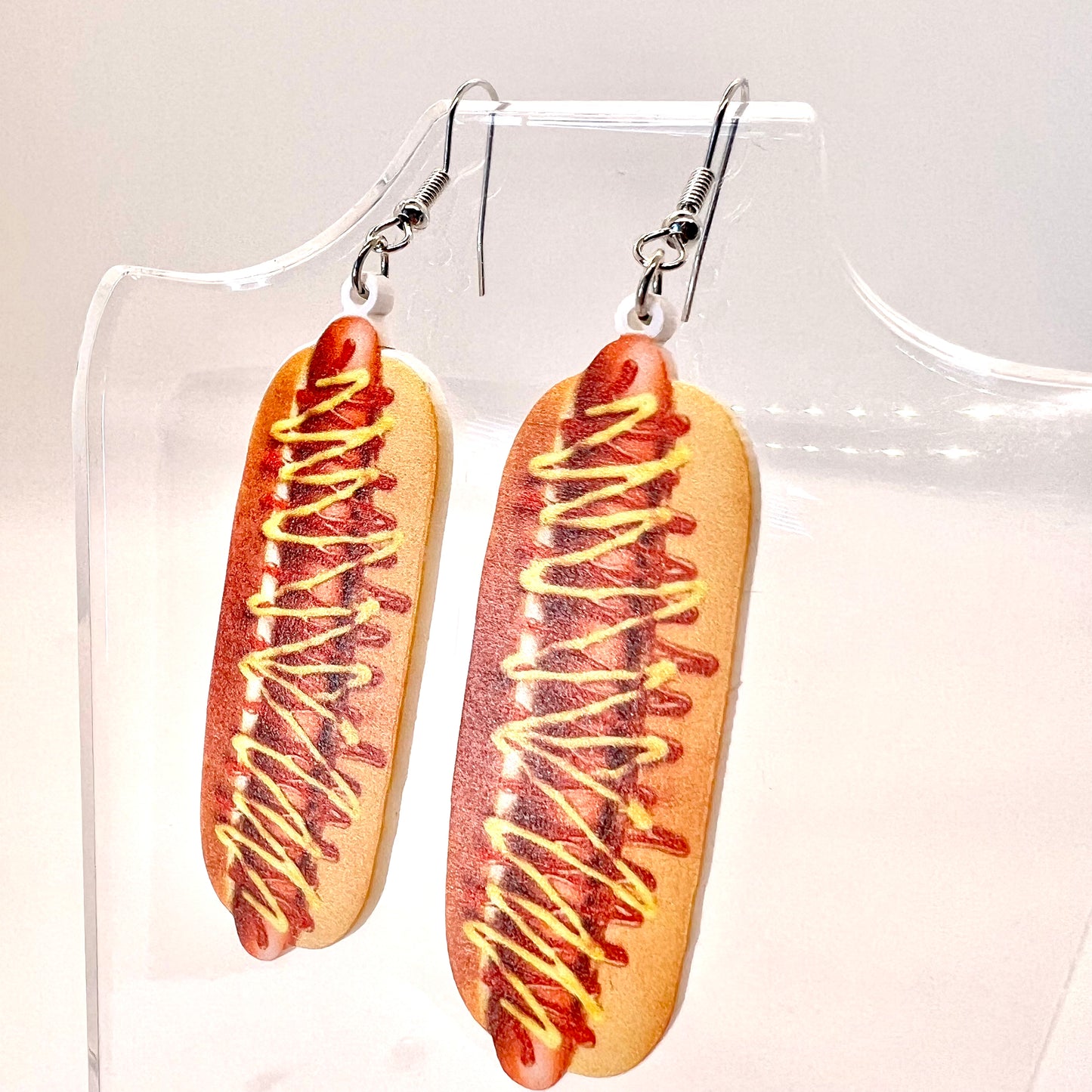 Hot Dog Earrings