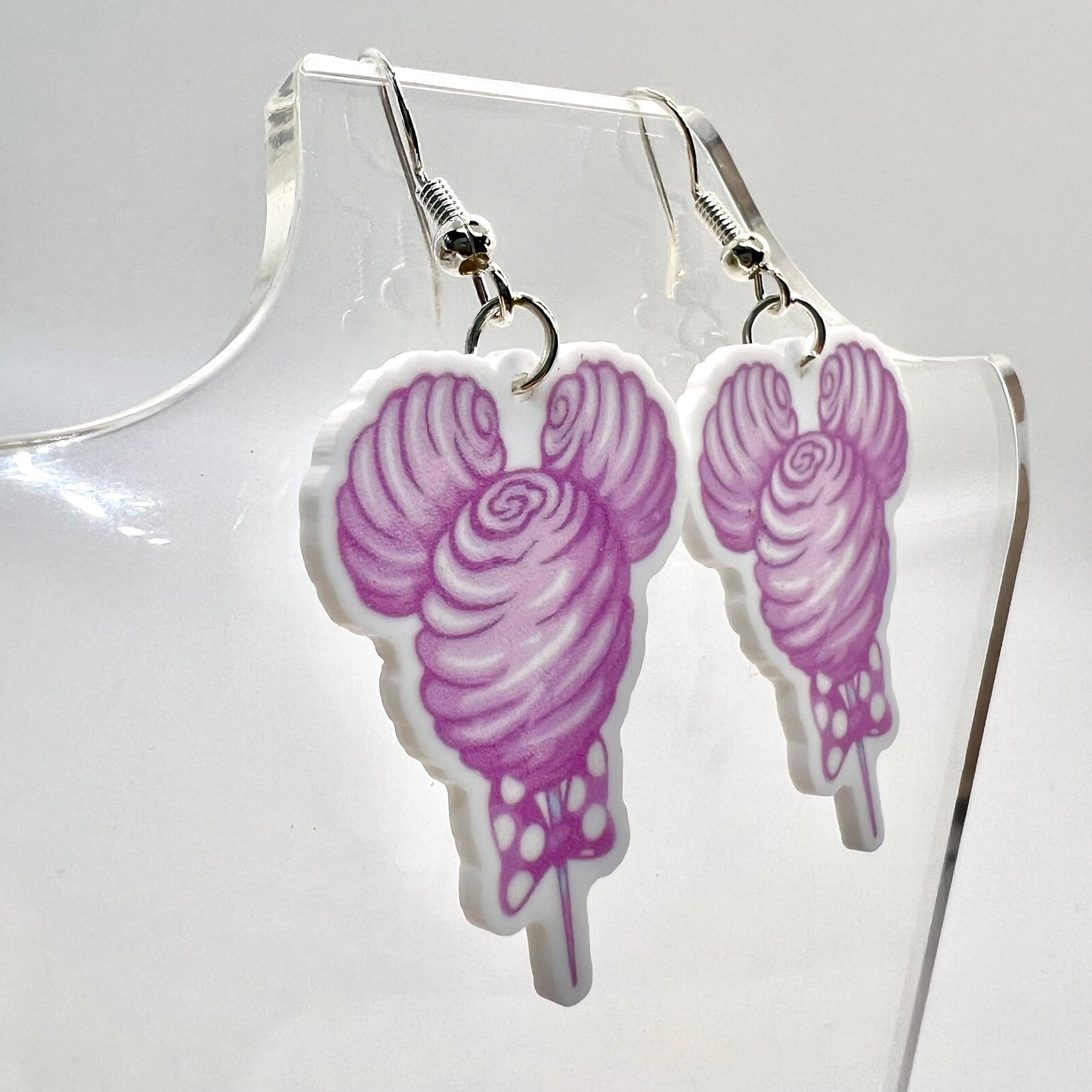 Mickey Ear Cotton Candy Earrings