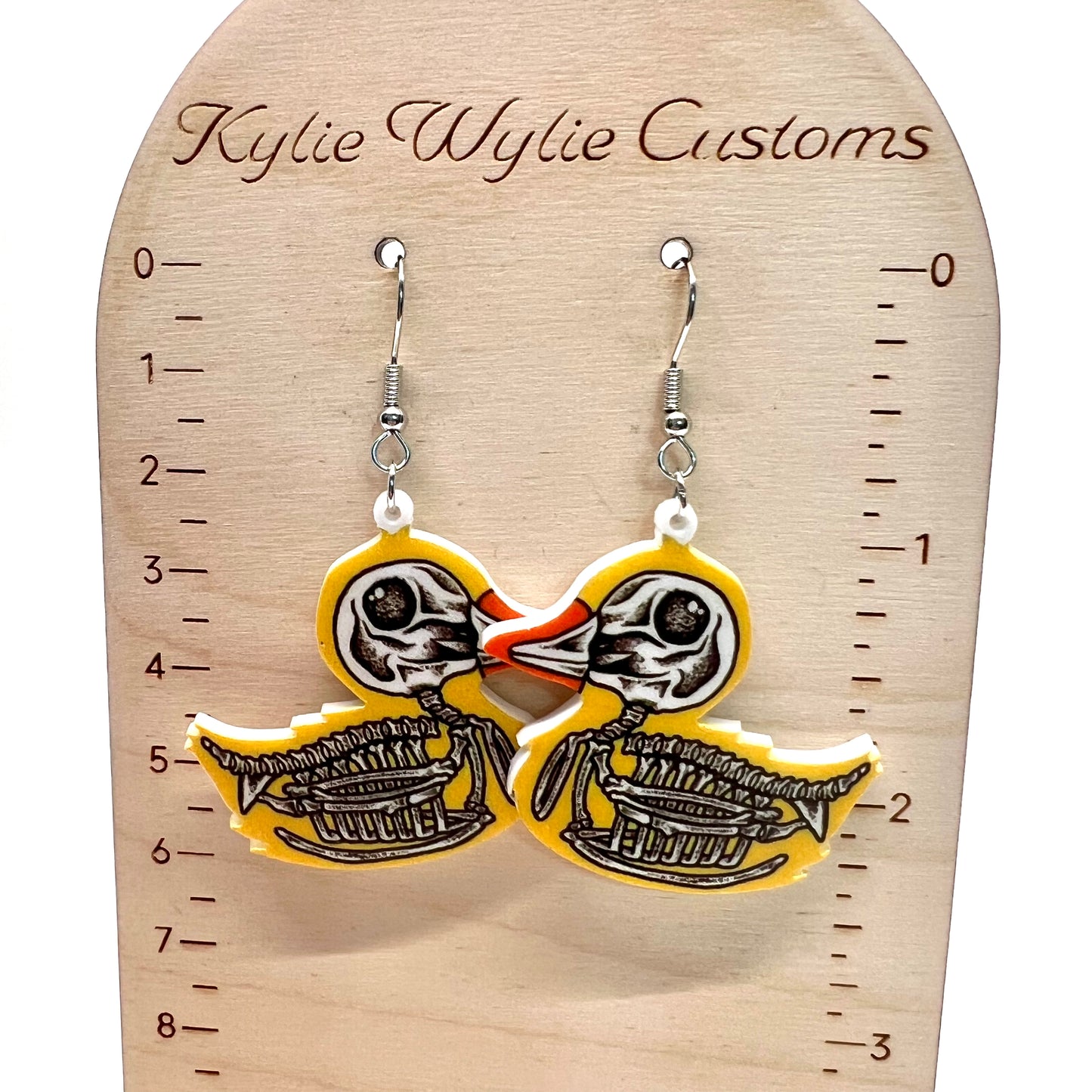 Duck Skeleton Earrings