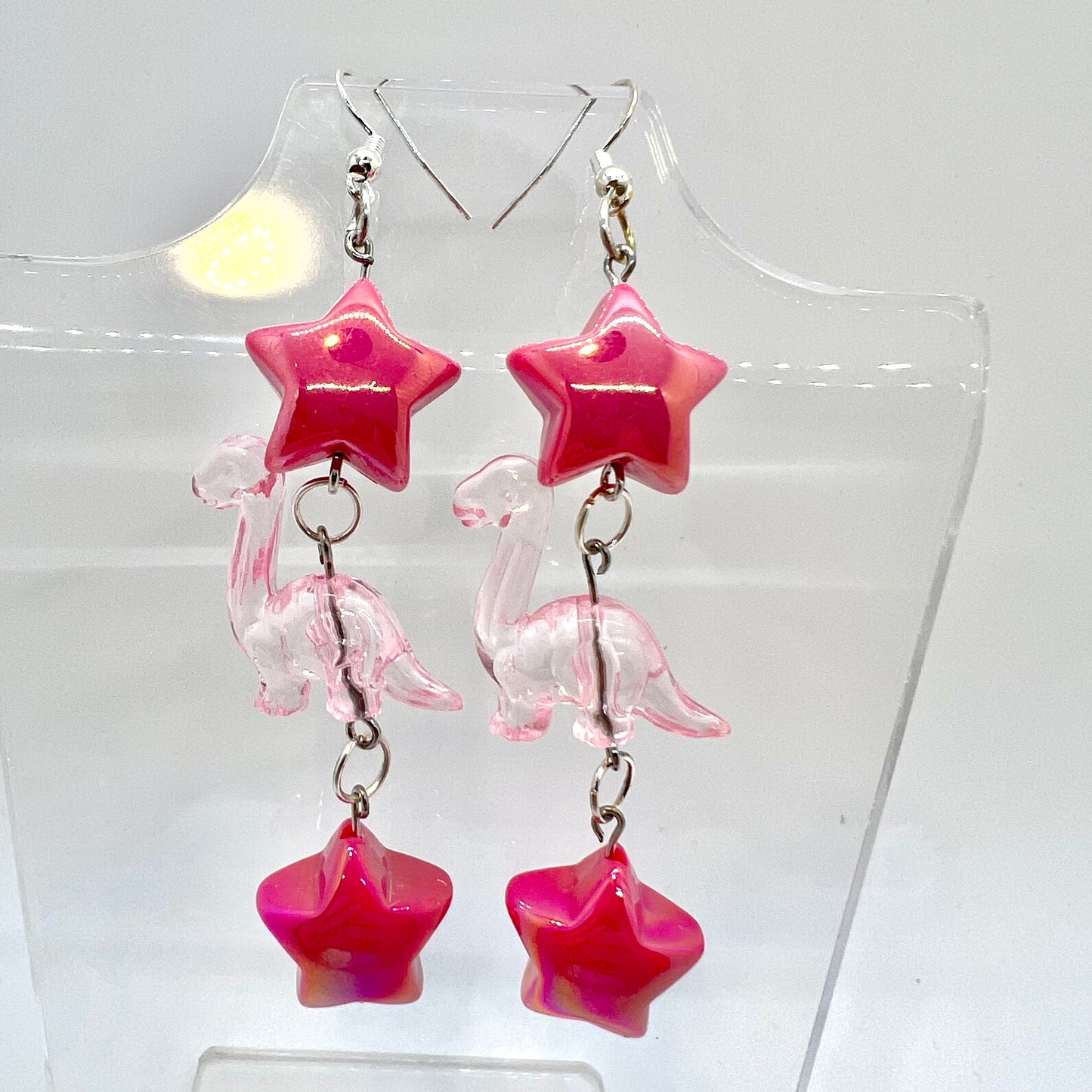 Dino Star Chain Earrings