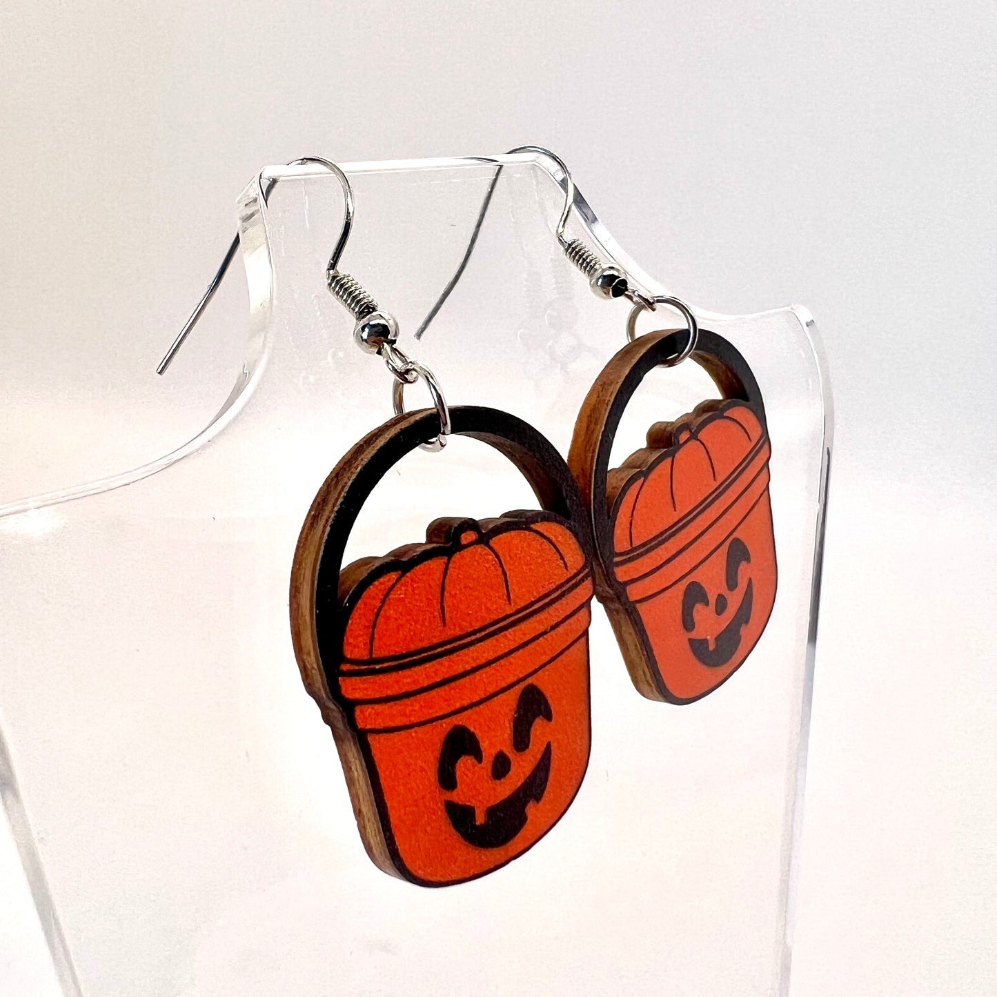 McD’s Pumpkin Happy Meal Pail Earrings