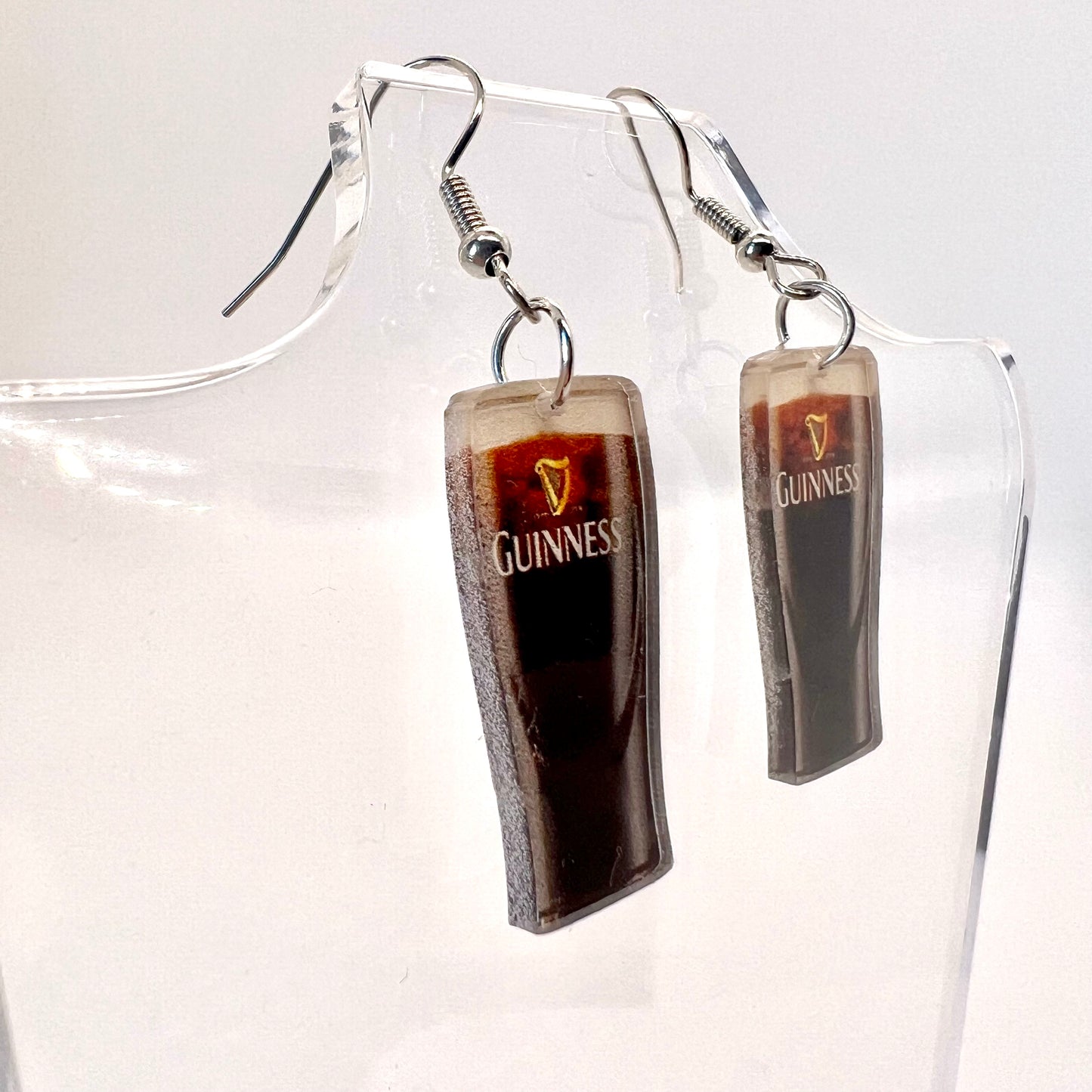 Guinness Glass Earrings