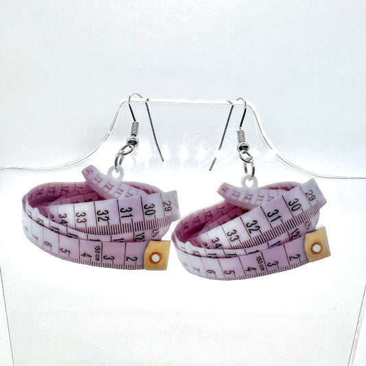 Tape Measure Earrings