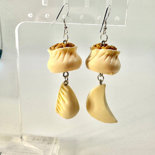 Steamed Dumpling Earrings