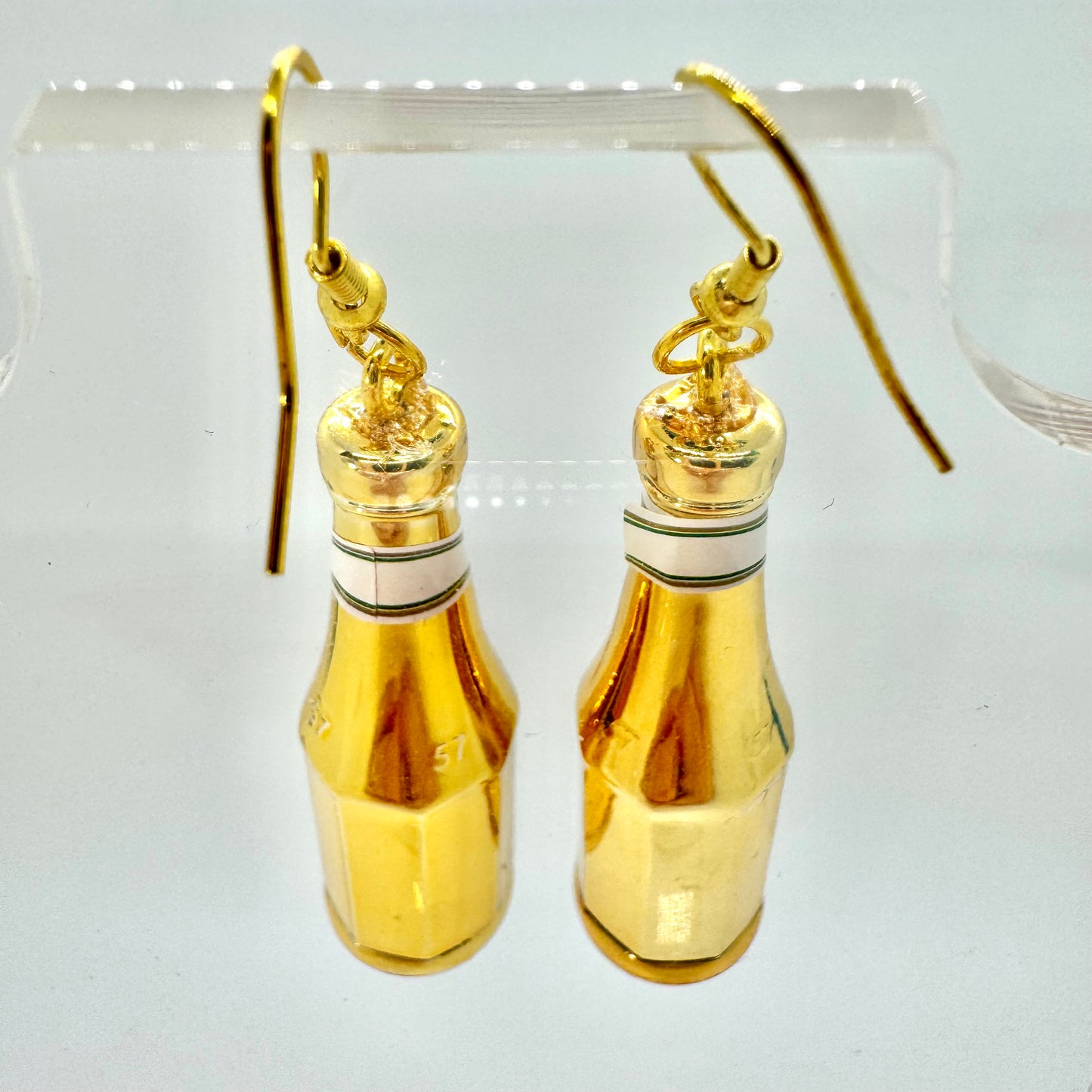 Gold Ketchup Earrings