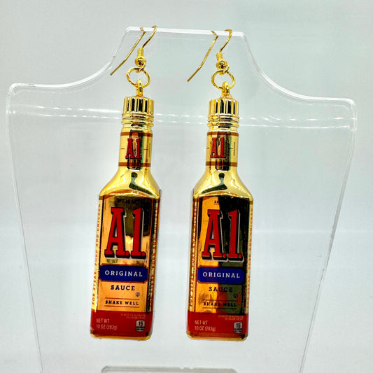 Gold A1 Sauce Earrings