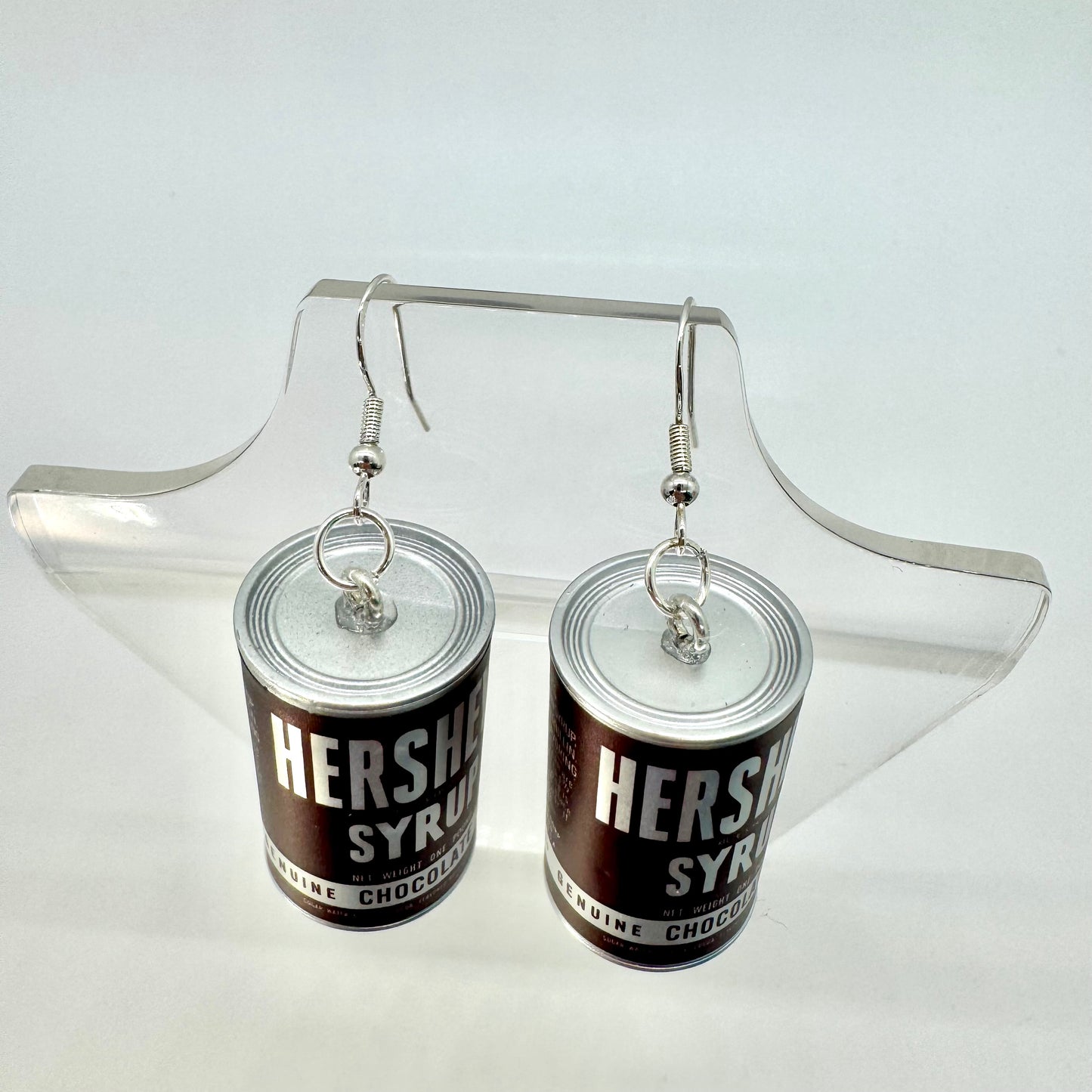 Hershey Syrup Can Earrings
