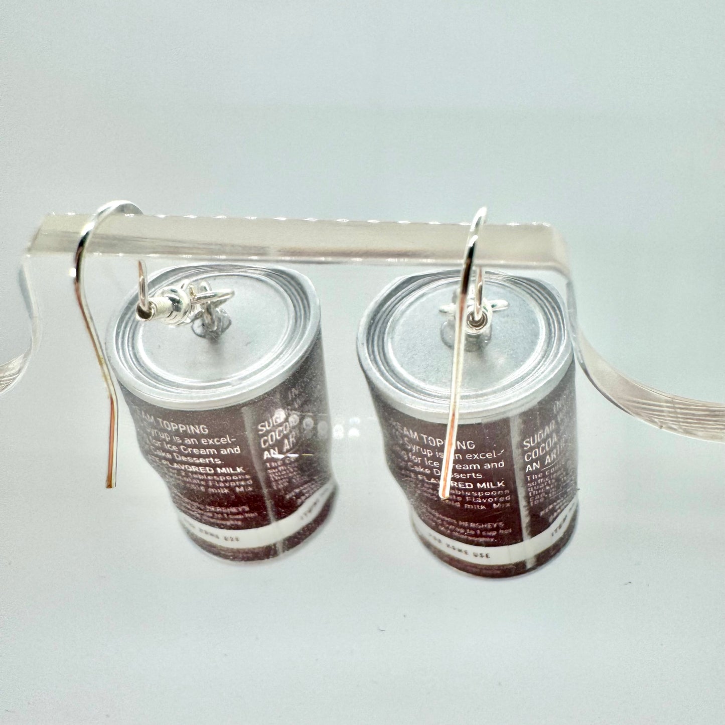 Hershey Syrup Can Earrings