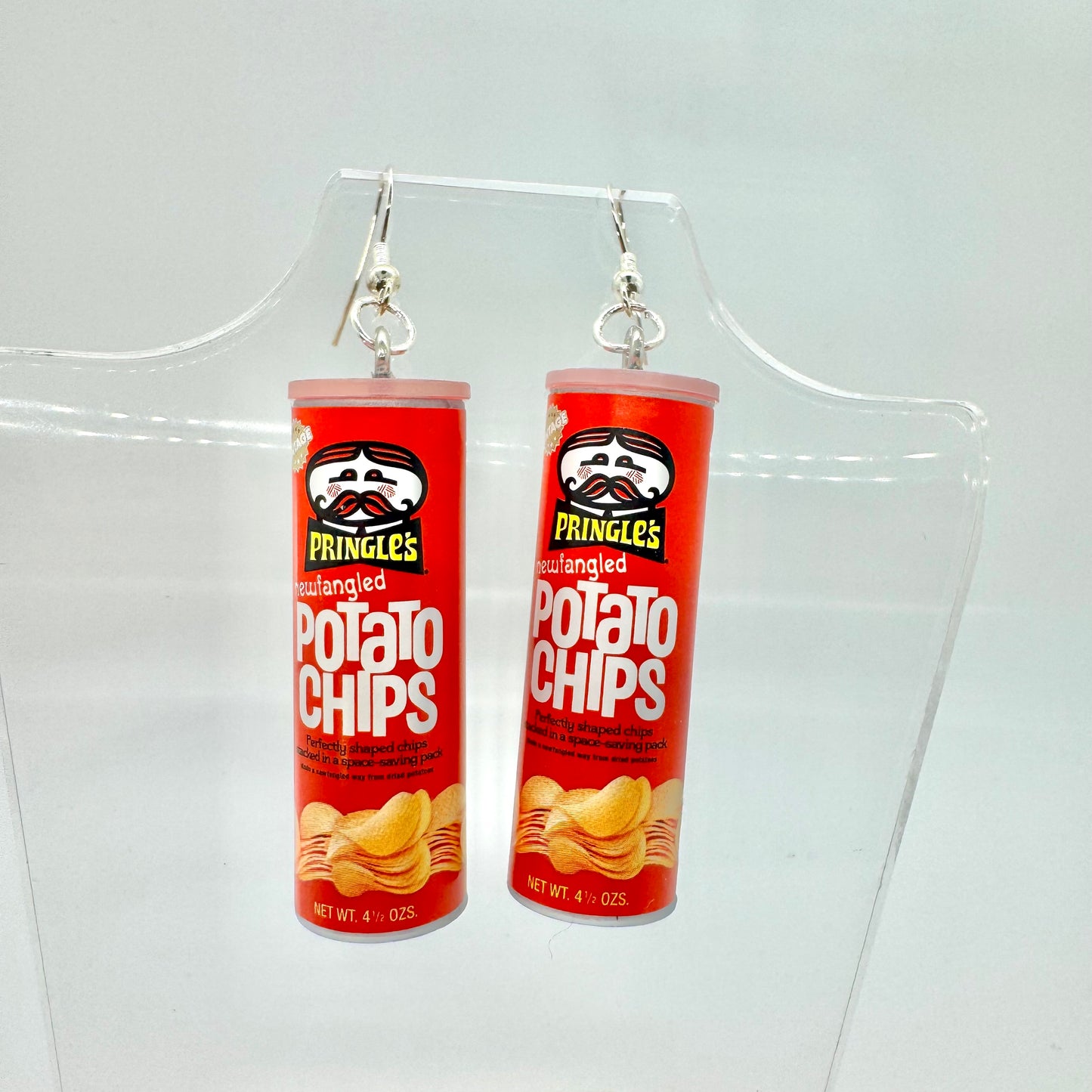 Pringles Can Earrings