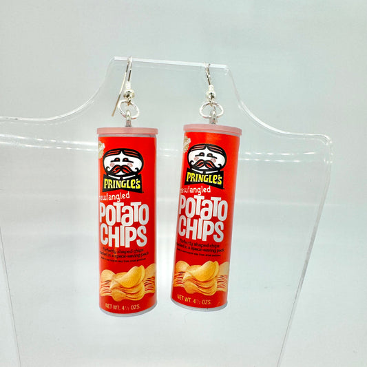 Pringles Can Earrings
