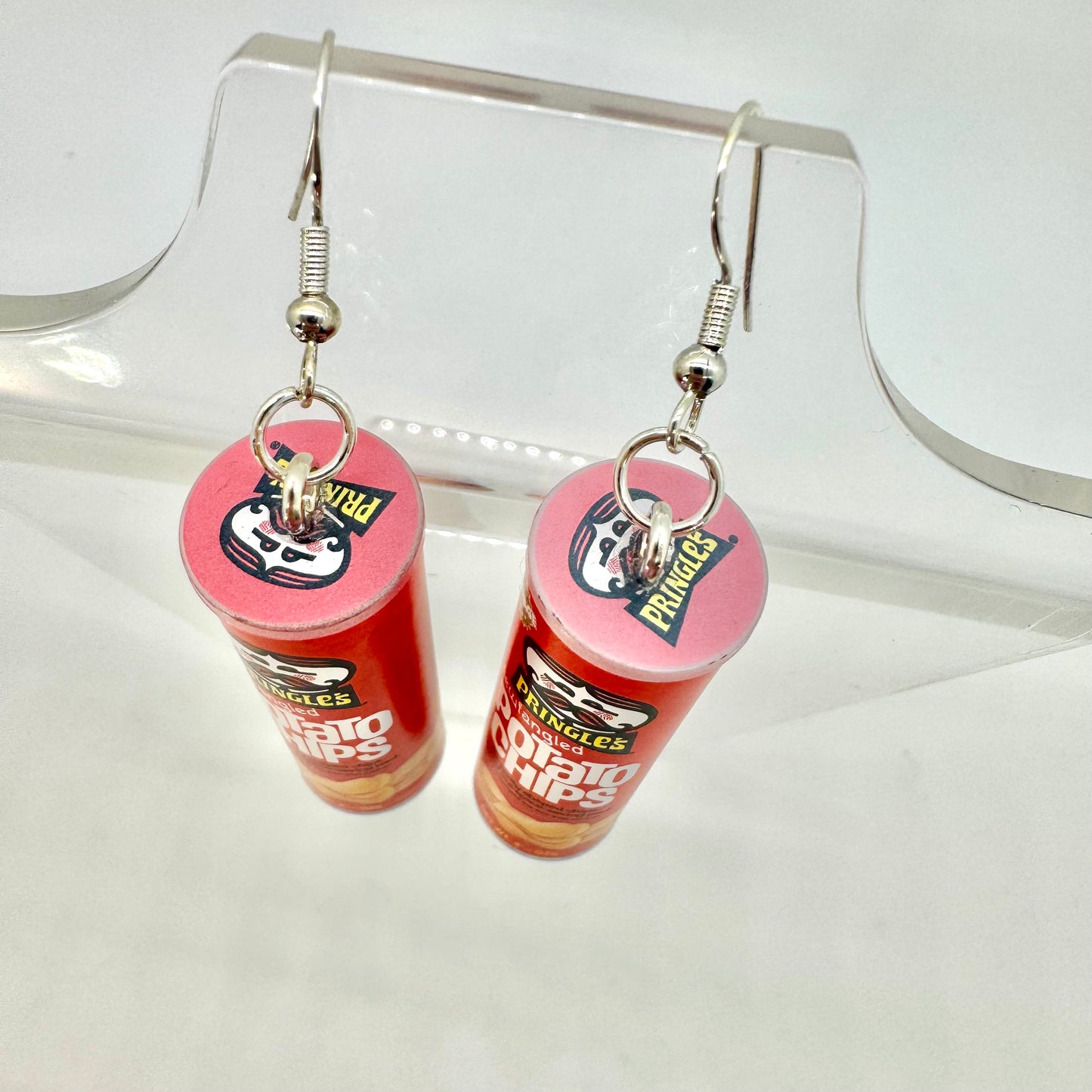 Pringles Can Earrings