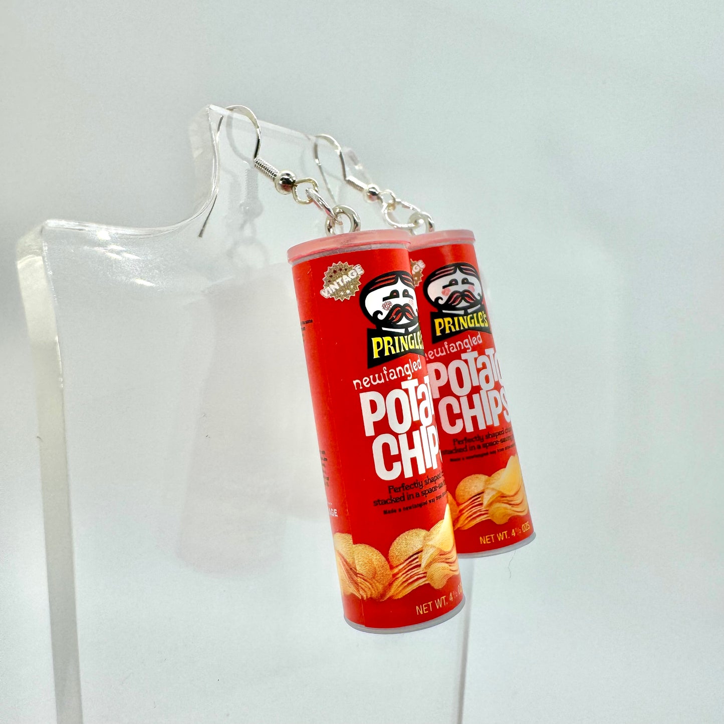 Pringles Can Earrings