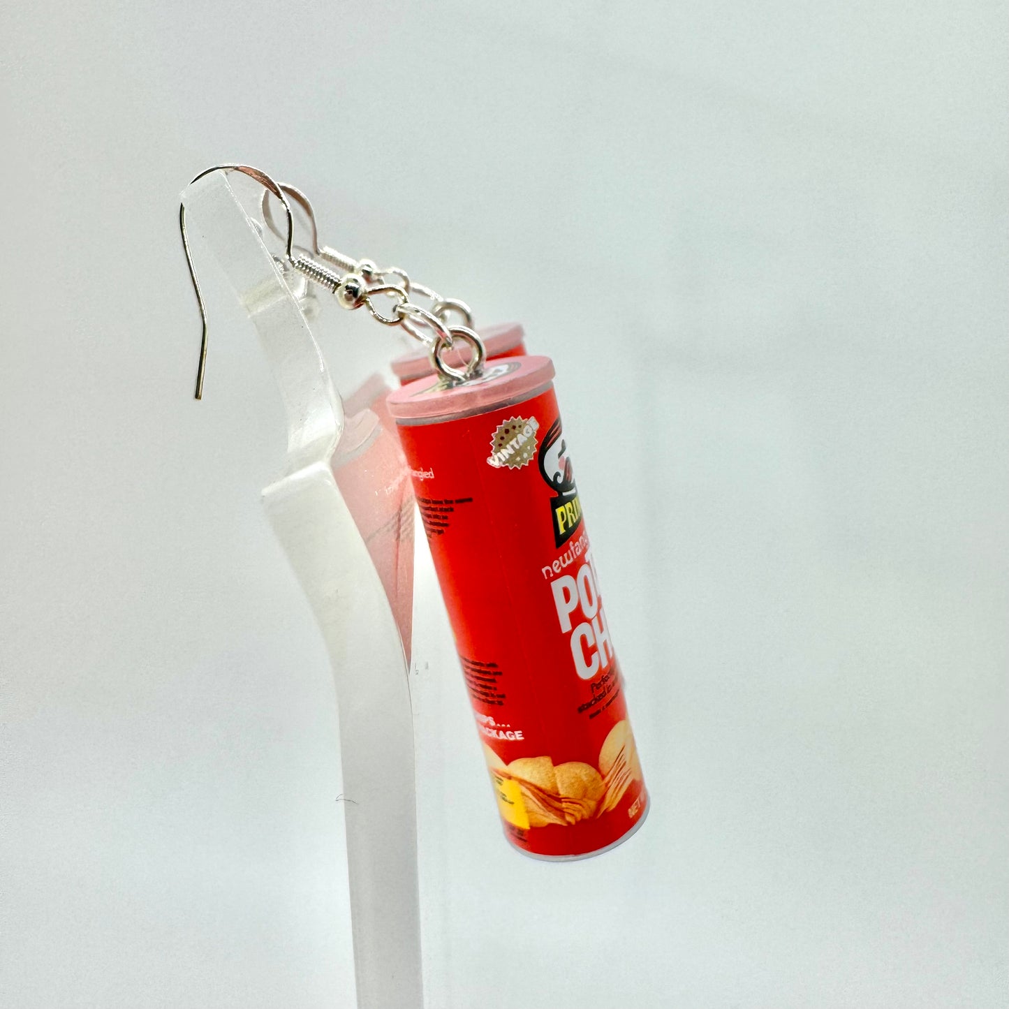 Pringles Can Earrings
