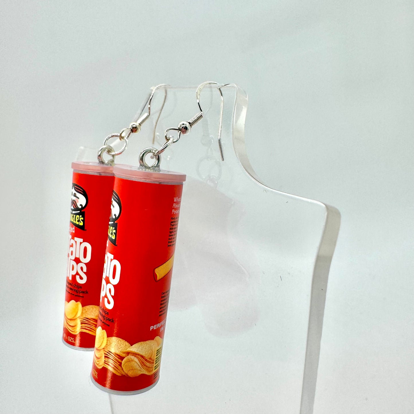 Pringles Can Earrings