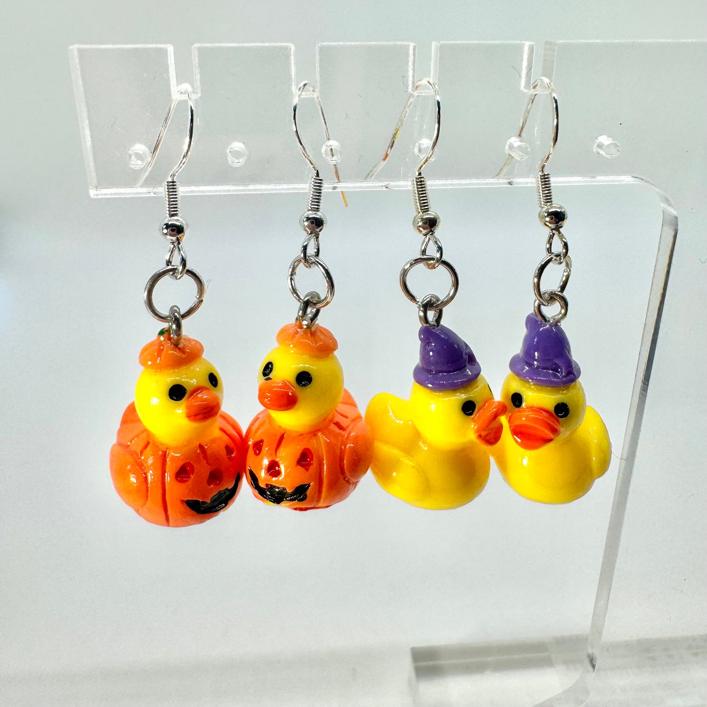 Halloween Rubber Duck Earrings
