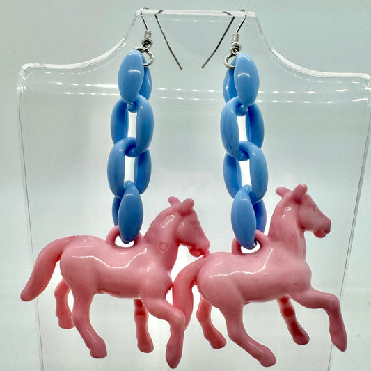 Pink Pony Earrings