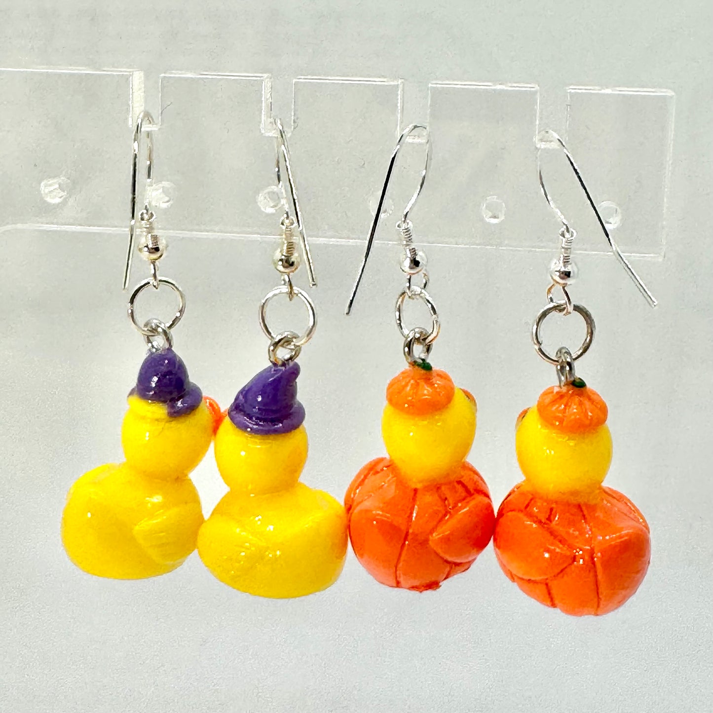 Halloween Rubber Duck Earrings