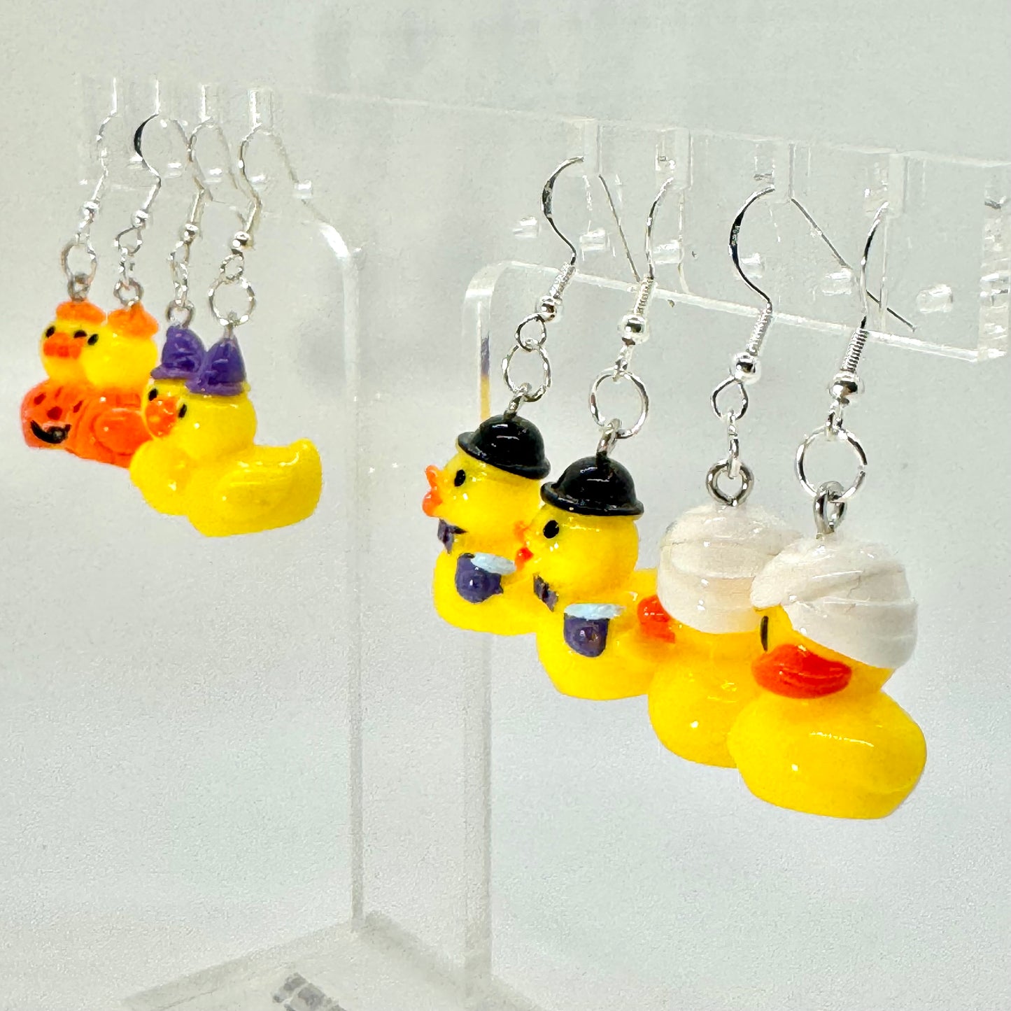 Halloween Rubber Duck Earrings