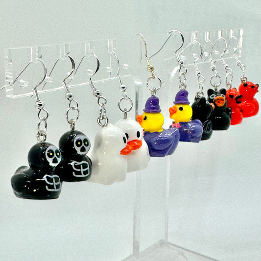 Halloween Rubber Duck Earrings