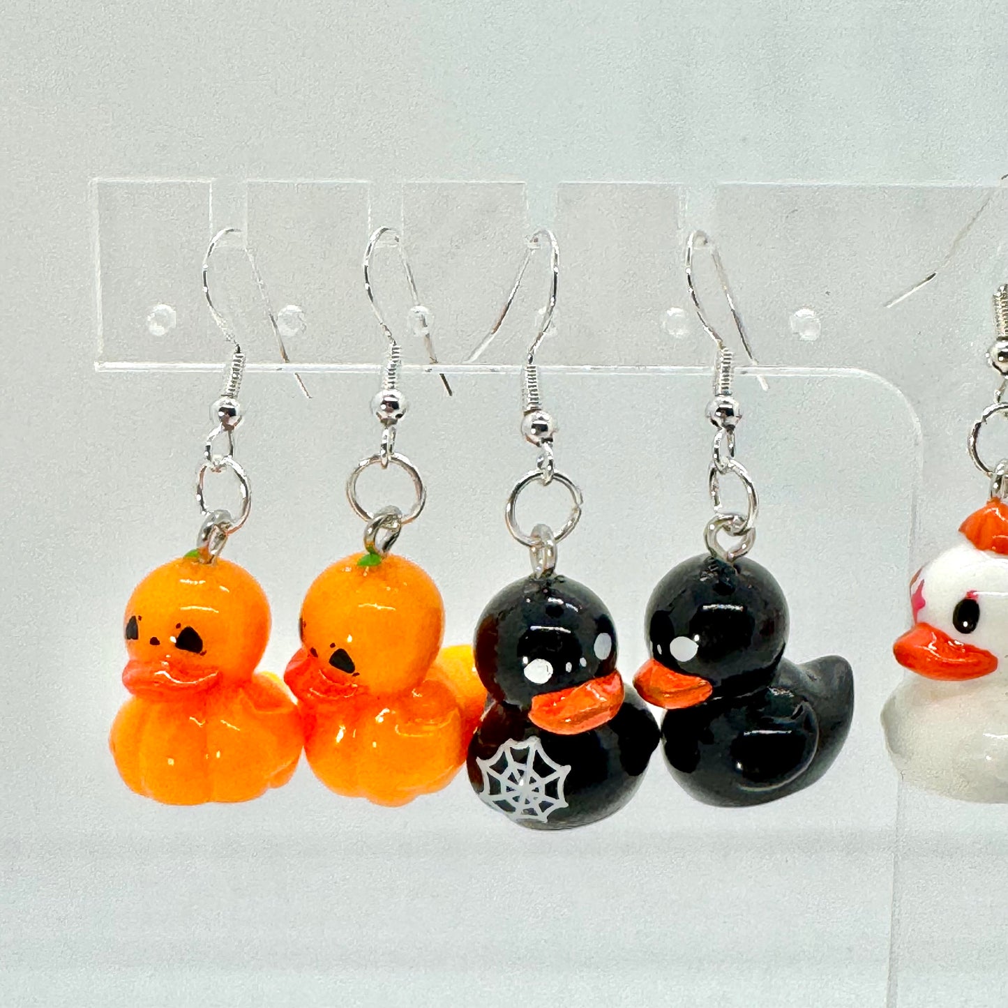 Halloween Rubber Duck Earrings