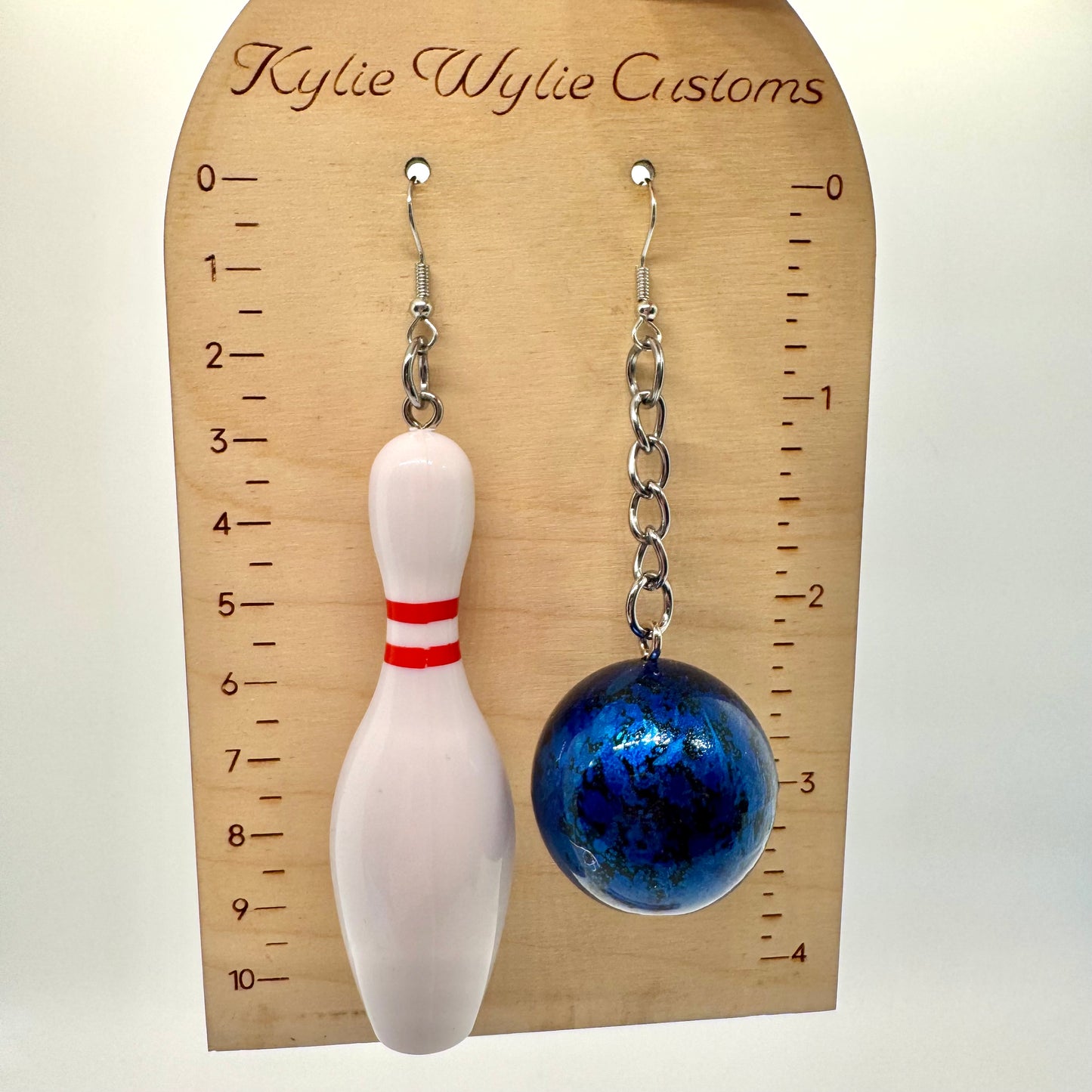 Bowling Pin & Balls Earrings