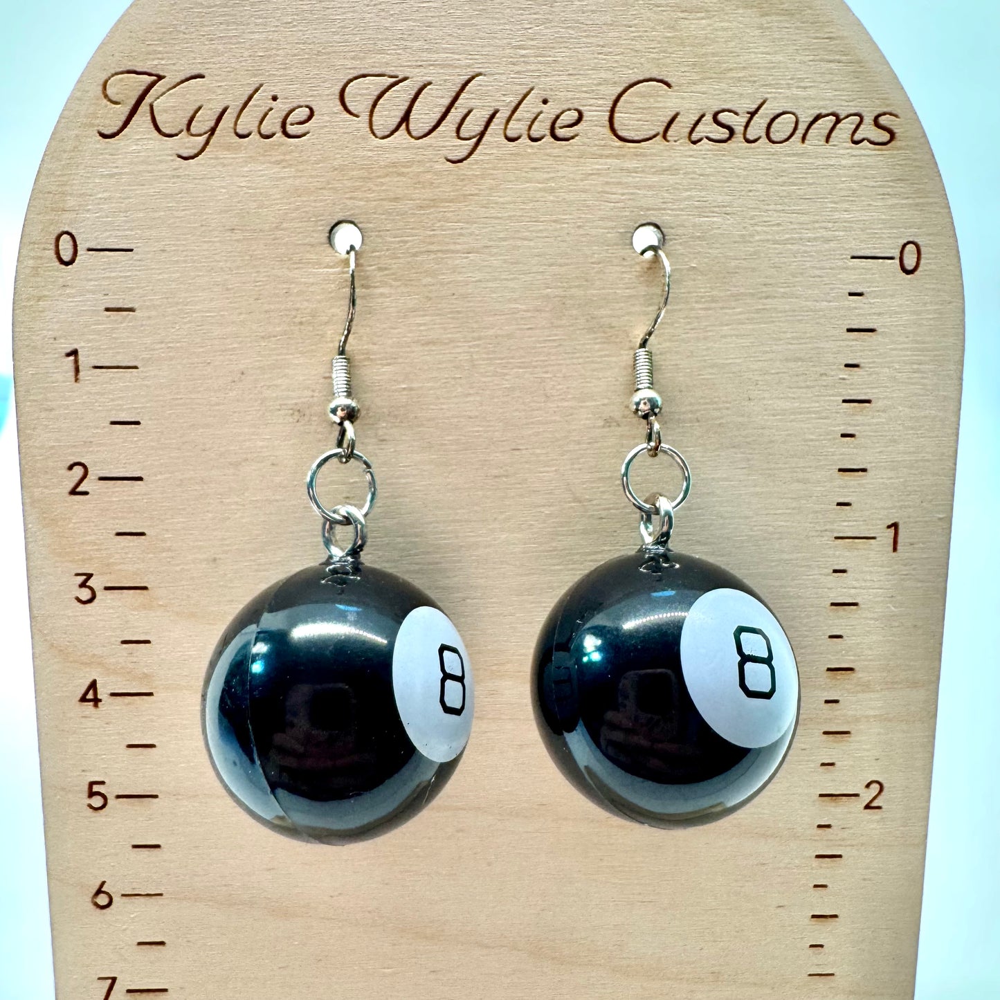 Magic 8 Ball Earrings
