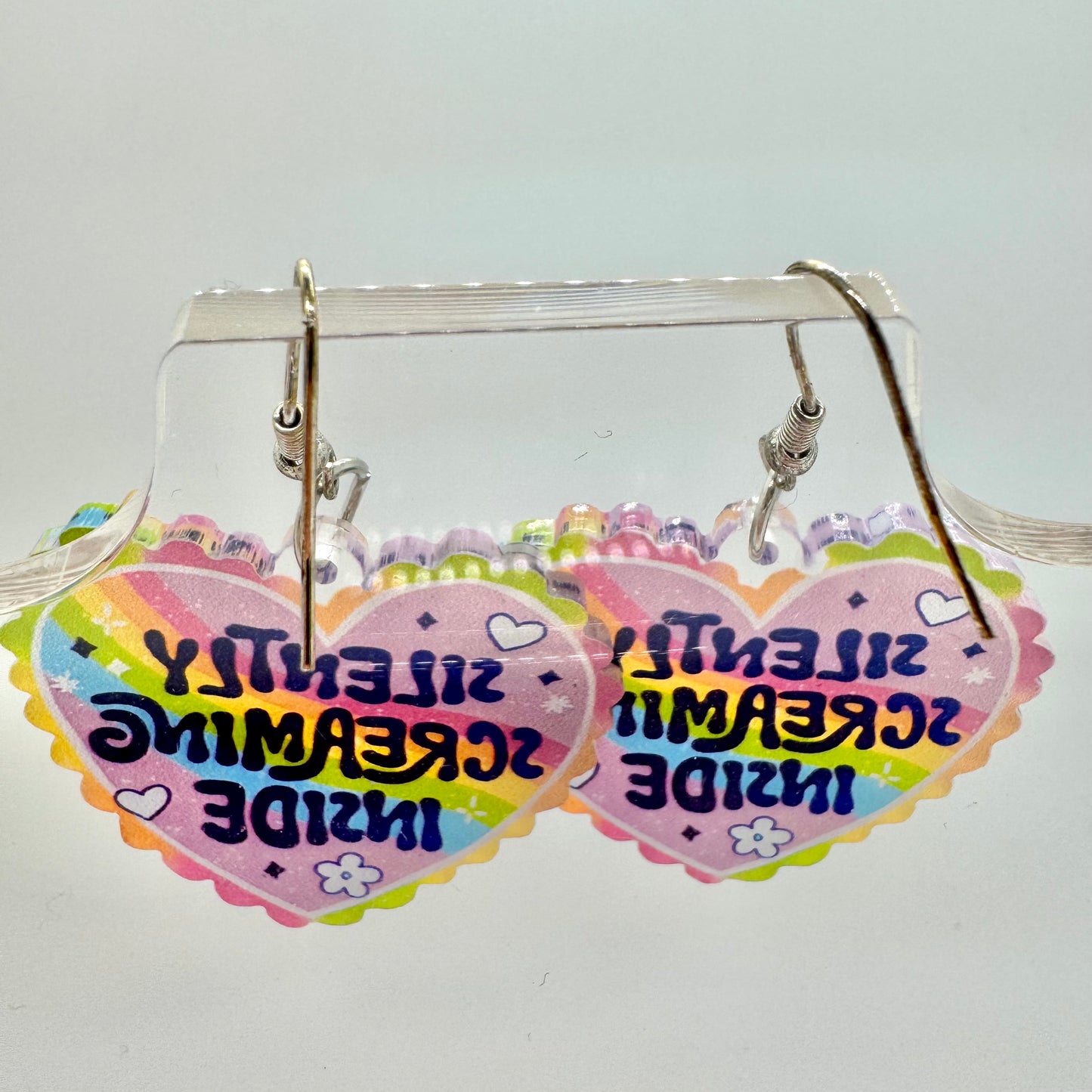 Silently Screaming Inside Earrings
