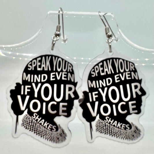 Speak Your Mind RBG Earrings