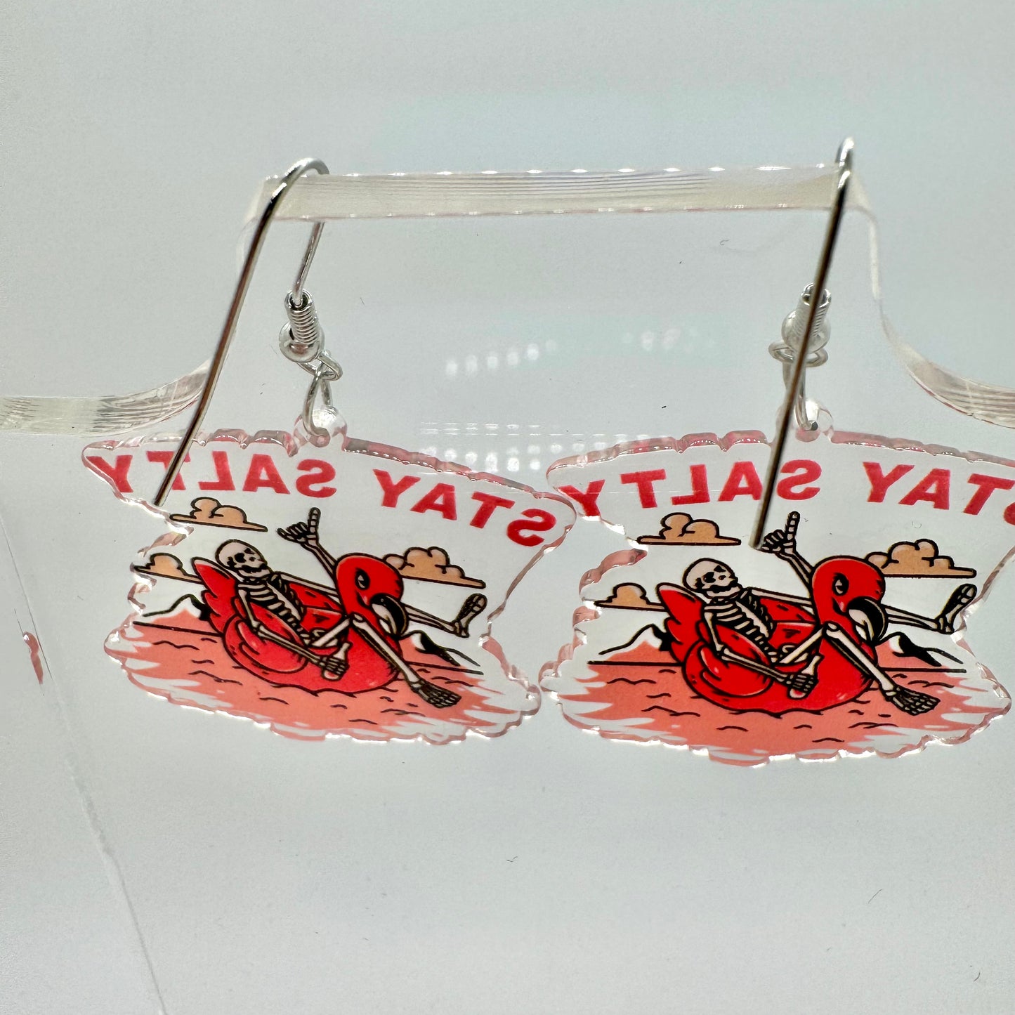 Stay Salty Skeleton Earrings