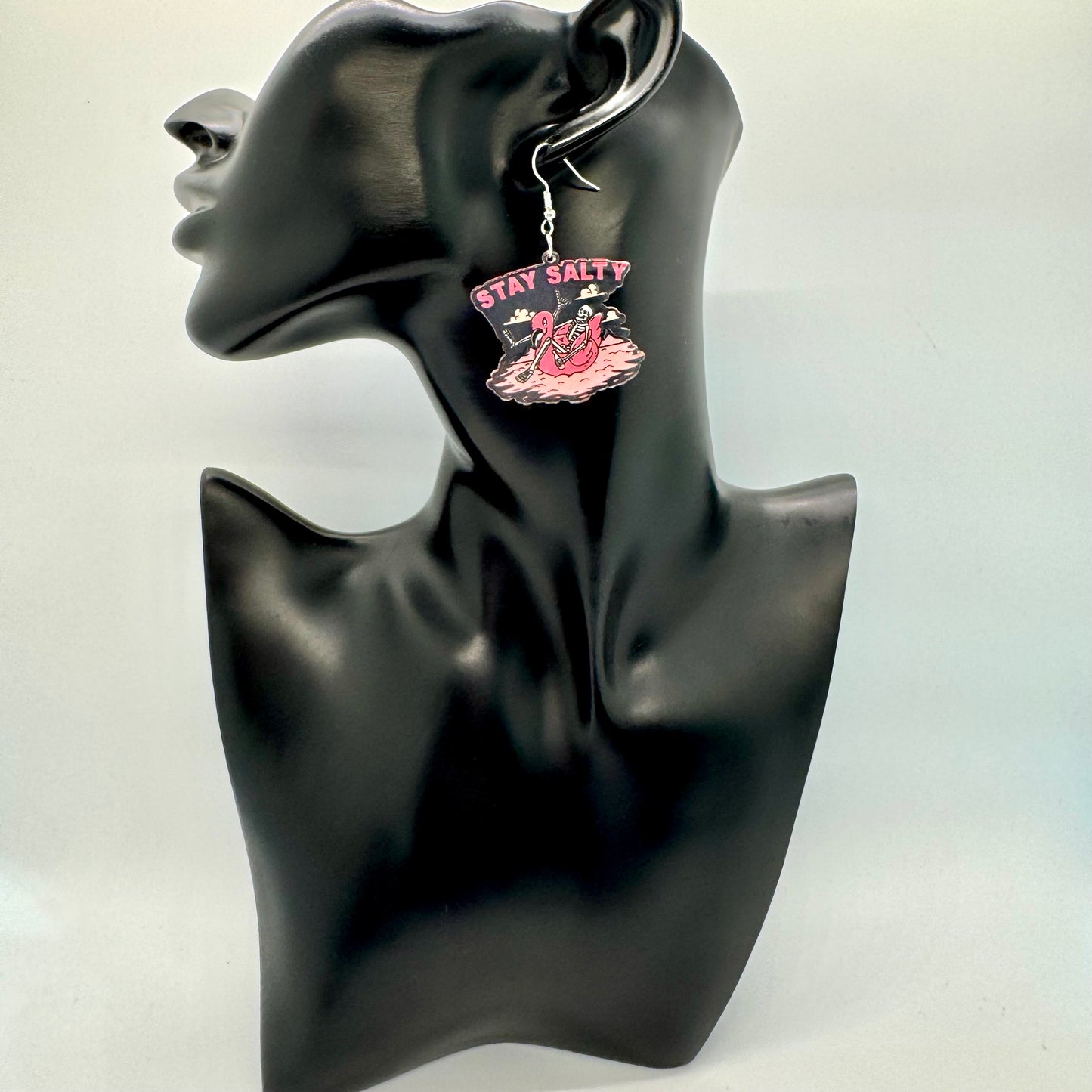 Stay Salty Skeleton Earrings