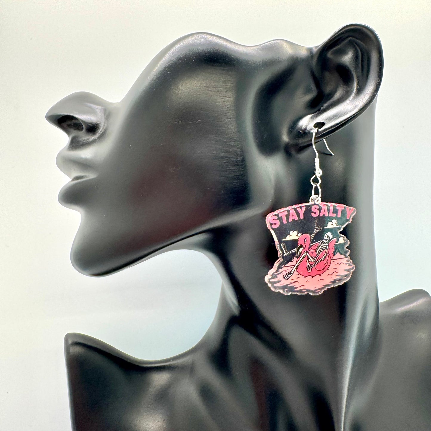 Stay Salty Skeleton Earrings
