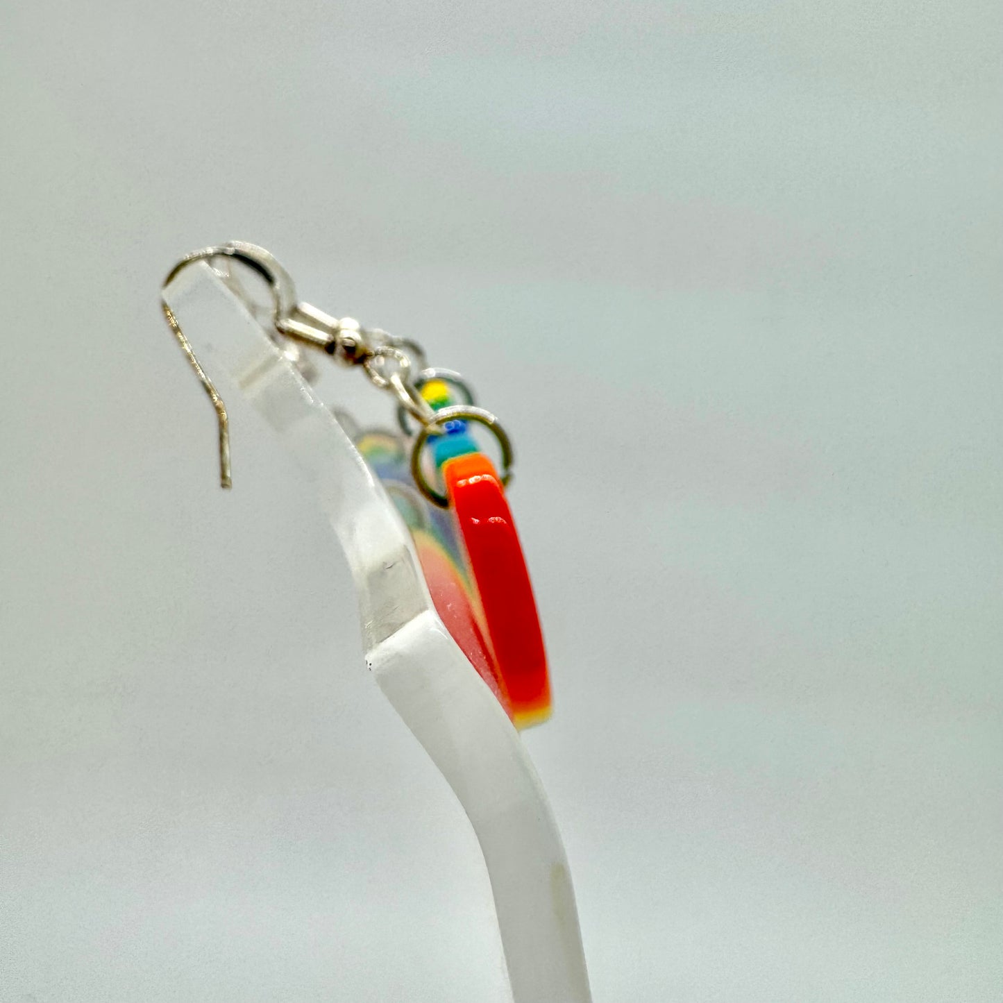 Rainbow Heart Earrings