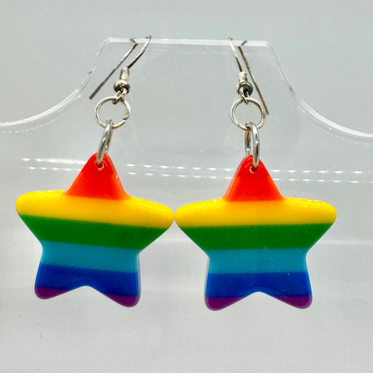 Rainbow Star Earrings