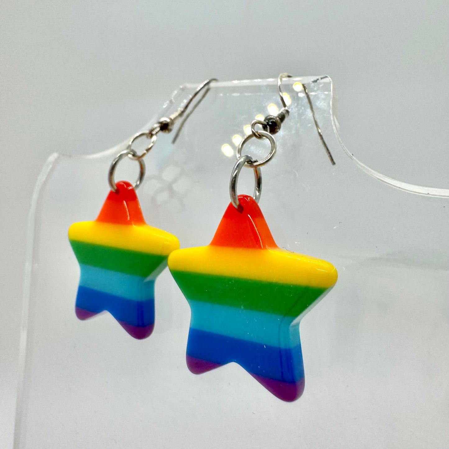Rainbow Star Earrings