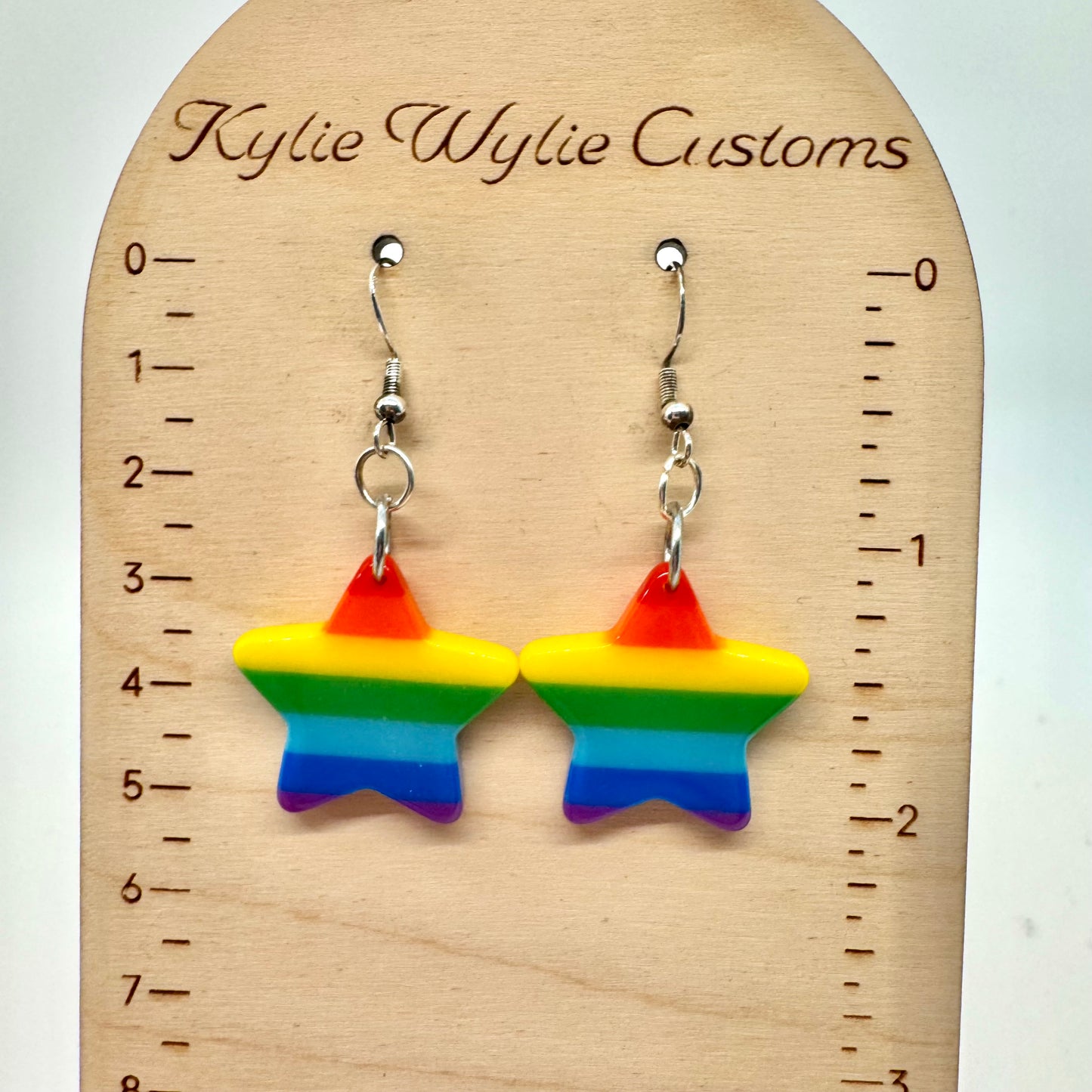 Rainbow Star Earrings