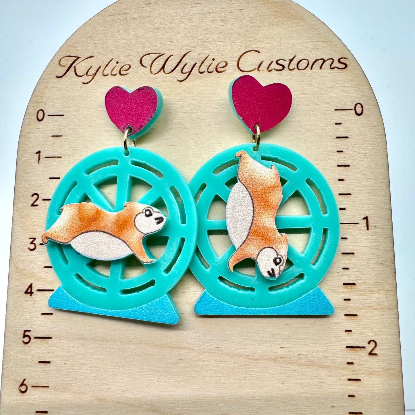 Hamster Wheel Earring